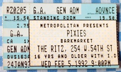 Pixies / Barkmarket on Feb 5, 1992 [915-small]