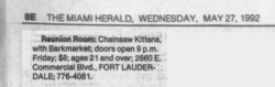 Chainsaw Kittens / Barkmarket on May 29, 1992 [924-small]