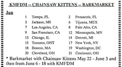 Chainsaw Kittens / Barkmarket on Jun 3, 1992 [927-small]