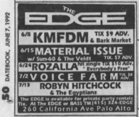 KMFDM / Barkmarket on Jun 8, 1992 [952-small]