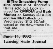 KMFDM / Barkmarket on Jun 14, 1992 [956-small]