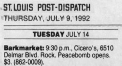 Barkmarket / Peacebomb on Jul 14, 1992 [962-small]