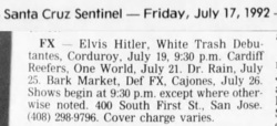 Barkmarket / Def FX / Cajones on Jul 26, 1992 [972-small]