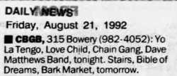Barkmarket / The Stairs / Bible of Dreams on Aug 22, 1992 [002-small]
