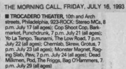 Cop Shoot Cop / Barkmarket / Punchdrunk on Jul 21, 1993 [027-small]