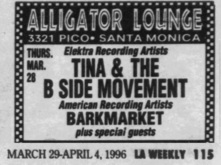 Tina & The B Side Movement / Barkmarket on Mar 28, 1996 [134-small]