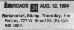 Barkmarket / Stump on Aug 18, 1994 [161-small]