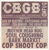 Cop Shoot Cop / Barkmarket / Soul Coughing / Motherhead Bug on Oct 6, 1994 [164-small]