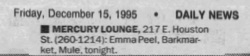 Mule / Barkmarket / Emma Peel / Crown Heights on Dec 15, 1995 [425-small]