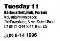 Barkmarket / Nub / Porkus on Jun 11, 1996 [444-small]