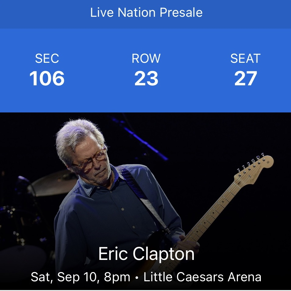 Eric Clapton Concert Photos Concert Archives