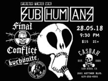 Subhumans / Final Conflict / Karbonite on May 28, 2018 [851-small]