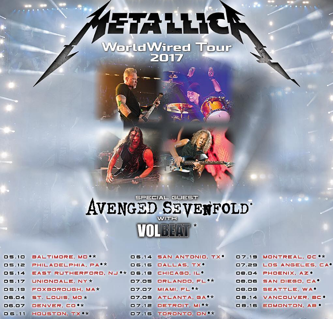 Jul 05, 2017: Metallica / Avenged Sevenfold / Volbeat at Camping World  Stadium Orlando, Florida, United States