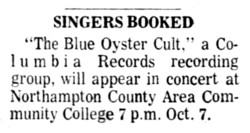 Blue Oyster Cult / The High Keys on Oct 7, 1973 [089-small]