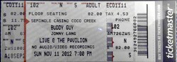 tags: Ticket - Buddy Guy / Johnny Lang on Nov 11, 2012 [301-small]