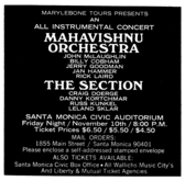 mahavishnu orchestra / The Section on Nov 10, 1972 [336-small]
