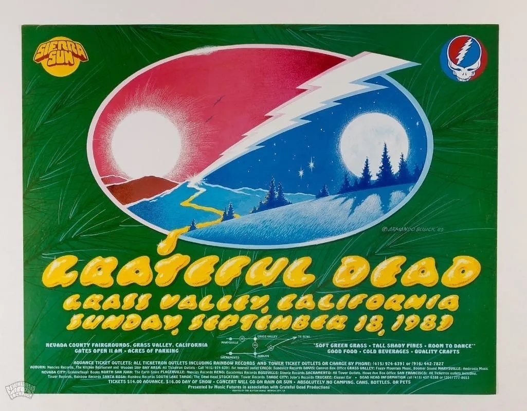 Grateful Dead S 1983 Concert And Tour History Concert Archives