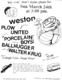 Plow United / Ballhugger / Porcelain Boys / Walter Krug / Weston on Mar 24, 1996 [347-small]