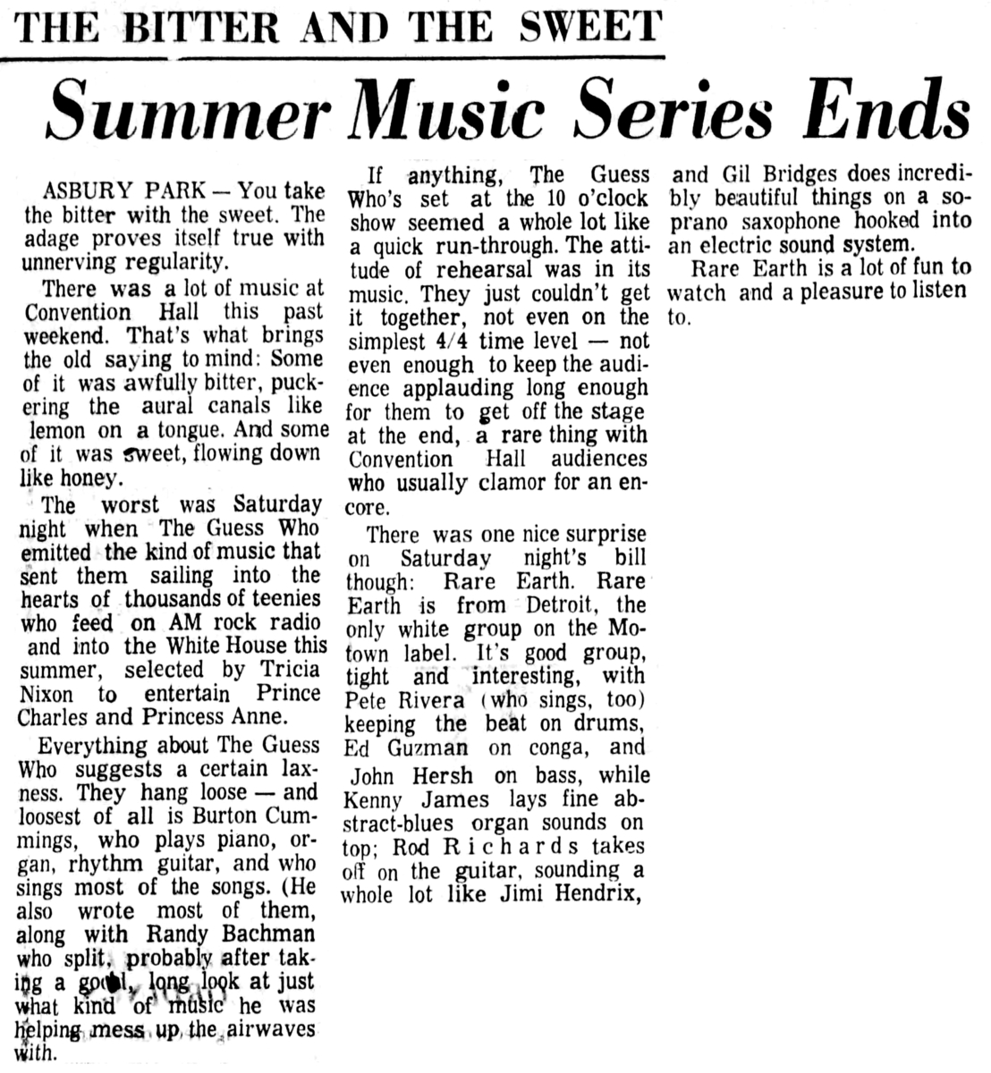 The Guess Who Concert & Tour History (Updated for 2022 2023