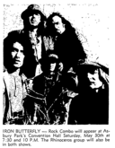 iron butterfly / Rhinoceros on May 30, 1970 [185-small]