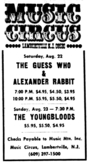 The Guess Who / Alexander Rabbit on Aug 22, 1970 [730-small]