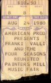 Frankie Valli & The Four Seasons on Aug 24, 1980 [755-small]