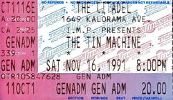 Tin Machine / The Neighborhoods on Nov 16, 1991 [401-small]