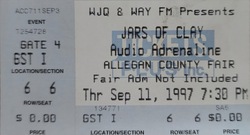 tags: Ticket - Jars of Clay / Audio Adrenaline on Sep 11, 1997 [141-small]