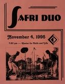 tags: Gig Poster - Safri Duo on Nov 4, 1995 [547-small]