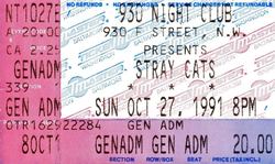 Stray Cats on Oct 27, 1991 [458-small]