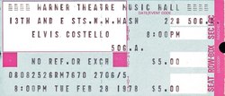 Elvis Costello  / Willie Alexander and The BOOM BOOM Band on Feb 28, 1978 [484-small]