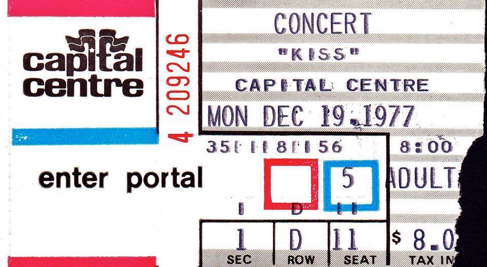 Dec 19, 1977: AC/DC / KISS at Capital Centre Landover, Maryland, United ...