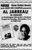 KKSS Warner Brothers Records & Jazz on Campus presents Al Jarreau on Nov 21, 1978 [303-small]