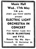 Electric Light Orchestra (ELO) / Colin Blunstone / F.F.Z. on May 17, 1972 [591-small]