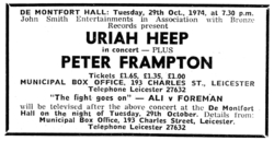Uriah Heep / Peter Frampton on Oct 29, 1974 [666-small]