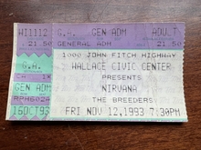 Nirvana / The Breeders / Half Japanese on Nov 12, 1993 [891-small]