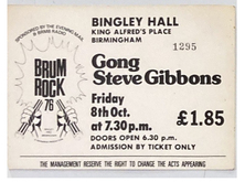 Gong / Steve Gibbons Band on Oct 8, 1976 [360-small]