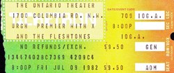 X / The Fleshtones on Jul 9, 1982 [640-small]