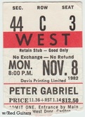 Peter Gabriel / Red Guitars on Nov 8, 1982 [768-small]
