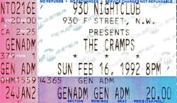 The Cramps / Reverand Horton Heat on Feb 16, 1992 [686-small]