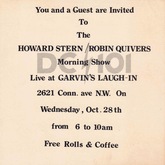 Howard Stern / Robin Quivers on Oct 28, 1981 [386-small]