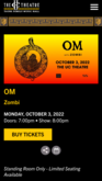 tags: OM, Berkeley, California, United States, Ticket, Gig Poster, The UC Theatre - OM / Zombi on Oct 3, 2022 [461-small]