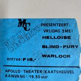 Warlock / Blind Fury / Helloise on May 3, 1985 [192-small]