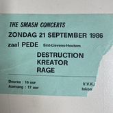 Destruction / Kreator / Rage on Sep 21, 1986 [216-small]