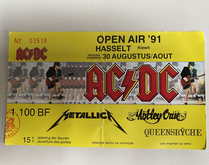 AC/DC / Metallica / Motley Crue / Queensrÿche / The Black Crowes on Aug 30, 1991 [593-small]