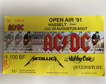 AC/DC / Metallica / Mötley Crüe / Queensrÿche / The Black Crowes on Aug 30, 1991 [593-small]