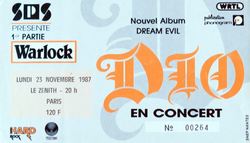 Ronnie James Dio / Warlock on Nov 23, 1987 [876-small]