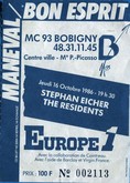 The Residents / Stéphane Eisher on Oct 16, 1986 [883-small]
