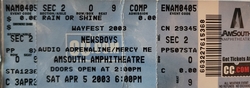 tags: Ticket - Newsboys / Audio Adrenaline / Mercy Me on Apr 5, 2003 [881-small]