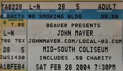 tags: Ticket - John Mayer / Maroon 5 on Feb 28, 2004 [885-small]